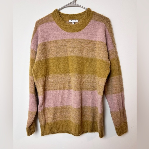Madewell Otis Space Dye Striped Alpaca Blend Sweater - Picture 3 of 8